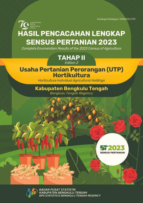 Hasil Pencacahan Lengkap Sensus Pertanian 2023 - Tahap II: Usaha Pertanian Perorangan (UTP) Hortikultura Kabupaten Bengkulu Tengah